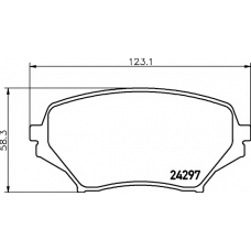 8DB 355 006-771 HELLA PAGID Комплект тормозных колодок, дисковый тормоз