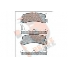 RB0612 R BRAKE Комплект тормозных колодок, дисковый тормоз