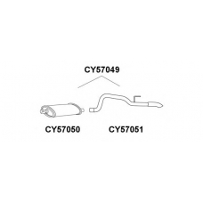 CY57049 VENEPORTE Глушитель выхлопных газов конечный