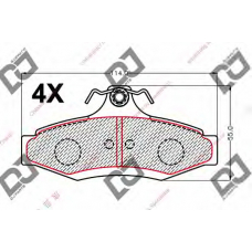 BP2191 DJ PARTS Комплект тормозных колодок, дисковый тормоз