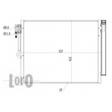 037-016-0045 LORO Конденсатор, кондиционер