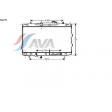 KA2075 AVA Радиатор, охлаждение двигателя