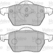 598751 VALEO Комплект тормозных колодок, дисковый тормоз