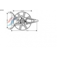 CN7539 AVA Вентилятор, охлаждение двигателя