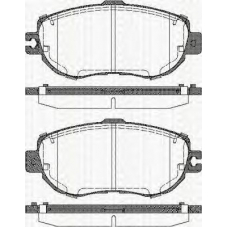 8110 13036 TRISCAN Комплект тормозных колодок, дисковый тормоз