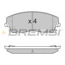 BP3389 BREMSI Комплект тормозных колодок, дисковый тормоз