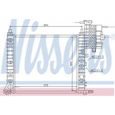 62655 NISSENS Радиатор, охлаждение двигателя
