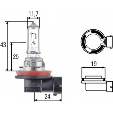 8GH 008 358-251 HELLA Лампа накаливания, основная фара