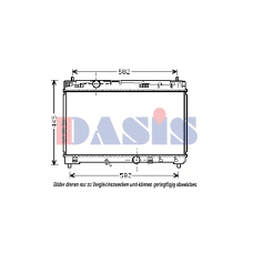 210220N AKS DASIS Радиатор, охлаждение двигателя