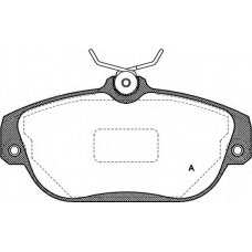 BPA0368.10 OPEN PARTS Комплект тормозных колодок, дисковый тормоз