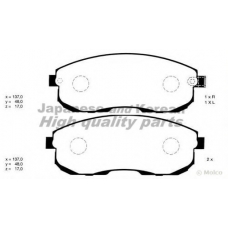 N009-60 ASHUKI Комплект тормозных колодок, дисковый тормоз
