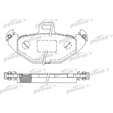 PBP1278 PATRON Комплект тормозных колодок, дисковый тормоз