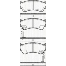 8110 69007 TRISCAN Комплект тормозных колодок, дисковый тормоз