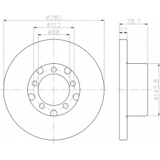 MDC1076 MINTEX Тормозной диск