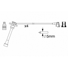 0 986 357 176 BOSCH Комплект проводов зажигания