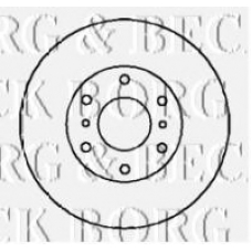 BBD4357 BORG & BECK Тормозной диск