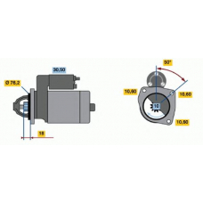 0 986 015 200 BOSCH Стартер