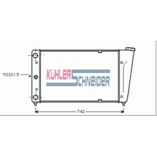 1302201 KUHLER SCHNEIDER Радиатор, охлаждение двигател