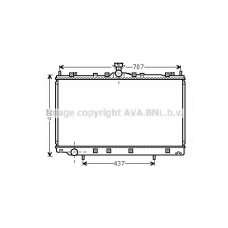 MT2215 AVA Радиатор, охлаждение двигателя