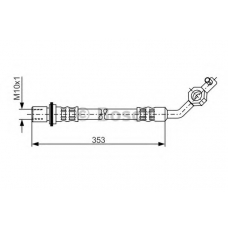 1 987 481 037 BOSCH Тормозной шланг