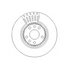 NBD1742 NATIONAL Тормозной диск