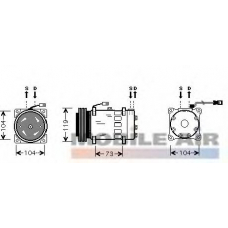 0900K180 VAN WEZEL Компрессор, кондиционер