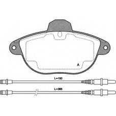 BPA0608.04 OPEN PARTS Комплект тормозных колодок, дисковый тормоз