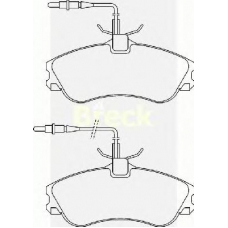 23124 00 701 10 BRECK Комплект тормозных колодок, дисковый тормоз