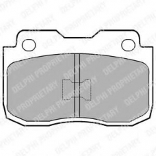 LP463 DELPHI Комплект тормозных колодок, дисковый тормоз