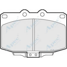 PAD511 APEC Комплект тормозных колодок, дисковый тормоз