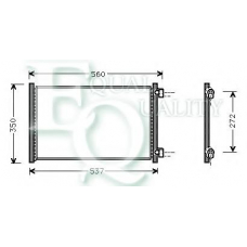 CO0292 EQUAL QUALITY Конденсатор, кондиционер