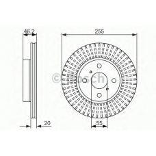 0 986 479 616 BOSCH Тормозной диск