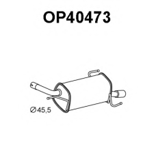 OP40473 VENEPORTE Глушитель выхлопных газов конечный