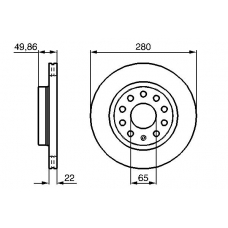 0 986 479 098 BOSCH Тормозной диск