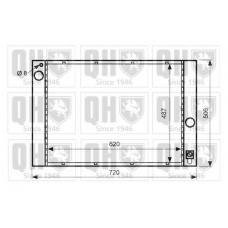 QER2552 QUINTON HAZELL Радиатор, охлаждение двигателя