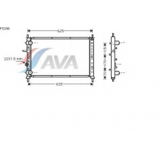 FT2188 AVA Радиатор, охлаждение двигателя