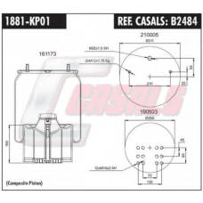 B2484 CASALS Кожух пневматической рессоры