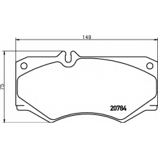 8DB 355 006-061 HELLA Комплект тормозных колодок, дисковый тормоз