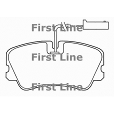 FBP1211 FIRST LINE Комплект тормозных колодок, дисковый тормоз