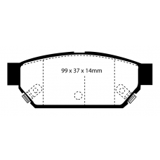 DP4986R EBC Brakes Колодки тормозные