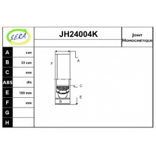 JH24004K SERA Шарнирный комплект, приводной вал