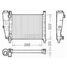 DRM09142 DENSO Радиатор, охлаждение двигателя