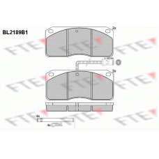 BL2189B1 FTE Комплект тормозных колодок, дисковый тормоз