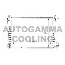 101198 AUTOGAMMA Радиатор, охлаждение двигателя