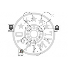 SK-1632 OPTIMAL Комплект ремня грм