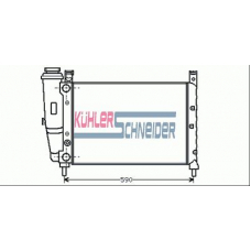 1708501 KUHLER SCHNEIDER Радиатор, охлаждение двигател