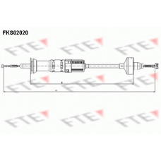 FKS02020 FTE Трос, управление сцеплением