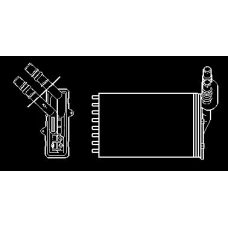 RA2230520 J. DEUS Теплообменник, отопление салона