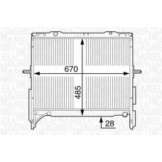 350213128700 MAGNETI MARELLI Радиатор, охлаждение двигателя