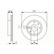 0 986 479 R23 BOSCH Тормозной диск